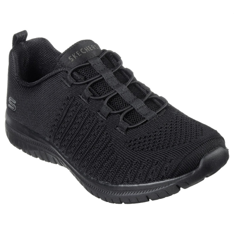 Skechers Virtue női textil bebújós fekete sneaker 104411-BBK
