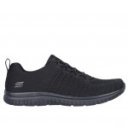 Skechers Virtue női textil bebújós fekete sneaker 104411-BBK