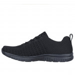 Skechers Virtue női textil bebújós fekete sneaker 104411-BBK