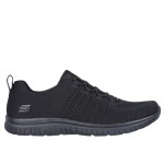 Skechers Virtue női textil bebújós fekete sneaker 104411-BBK