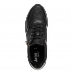 Jana női fűzős cipzáras fekete sneaker félcipő 23763-45-001 07660