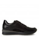 Marco Tozzi női fűzős cipzáras fekete sneaker félcipő 23719-44-001 07662