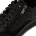 Marco Tozzi női fűzős cipzáras fekete sneaker félcipő 23719-44-001 07662