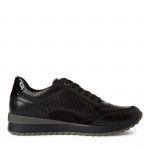 Marco Tozzi női fűzős cipzáras fekete sneaker félcipő 23719-44-001 07662