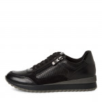 Marco Tozzi női fűzős cipzáras fekete sneaker félcipő 23719-44-001 07662