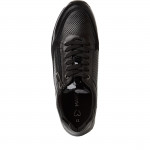 Marco Tozzi női fűzős cipzáras fekete sneaker félcipő 23719-44-001 07662