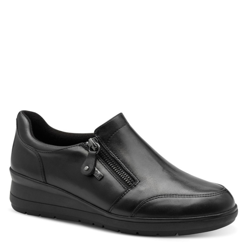 Jana női cipzáras bőr félcipő vízlepergető membránnal 24701-45-001 07667