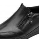 Jana női cipzáras bőr félcipő vízlepergető membránnal 24701-45-001 07667