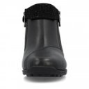 Rieker női két cipzáras fekete bőr bokacipő RiekerTEX víztaszító membránnal 47252-00