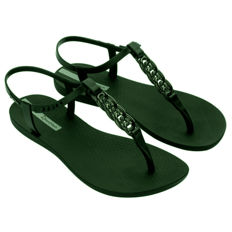 Ipanema Class Chain női lábujjközös sötétzőld szandál 83692-BD626