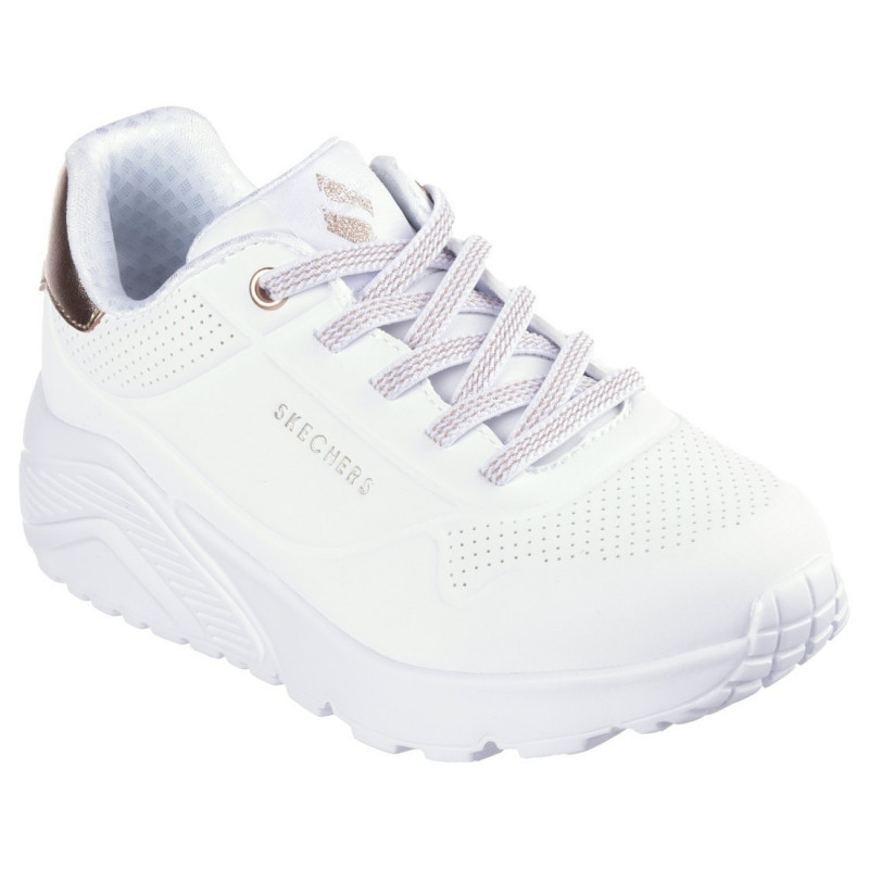 Skechers Uno Lite Metallic Mode lányka - női fűzős sneaker cipő 310384L-WHT