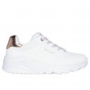 Skechers Uno Lite Metallic Mode lányka - női fűzős sneaker cipő 310384L-WHT