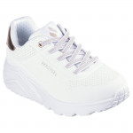 Skechers Uno Lite Metallic Mode lányka - női fűzős sneaker cipő 310384L-WHT Gyerek Skechers