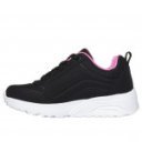 Skechers Uno Lite Easy ZIP lányka - női fűzős sneaker cipő 310387L-BKRG
