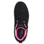 Skechers Uno Lite Easy ZIP lányka - női fűzős sneaker cipő 310387L-BKRG
