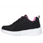 Skechers Uno Lite Easy ZIP lányka - női fűzős sneaker cipő 310387L-BKRG