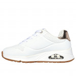 Skechers Uno Gen1 Shimmer Away lányka - női fűzős sneaker cipő 310545L-WHT méret 39,5