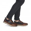 Rieker férfi fűzős-cipzáras barna mix sneaker félcipő B0507-24