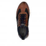 Rieker férfi fűzős-cipzáras barna mix sneaker félcipő B0507-24