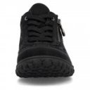 Rieker női fűzős cipzáras fekete sportos félcipő 59501-00