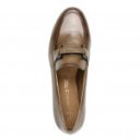 Marco Tozzi női taupe barna lakk mokaszin 24250-45-341 07670