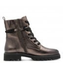 Jana női fűzős cipzáras bokacipő vízlepergető membránnal ón színben 25272-45-915 07677