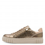 Marco Tozzi női sportos arany színű sneaker tornacipő 23701-42-945 07678
