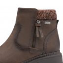 Jana női cipzáras barna bokacipő JanaTEX membránnal 26490-45-304 07679