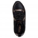 Skechers UNO Gen1 - Color Surge lányka - női fűzős sneaker cipő 310547L-BKRG