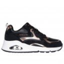 Skechers UNO Gen1 - Color Surge lányka - női fűzős sneaker cipő 310547L-BKRG