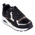 Skechers UNO Gen1 - Color Surge lányka - női fűzős sneaker cipő 310547L-BKRG