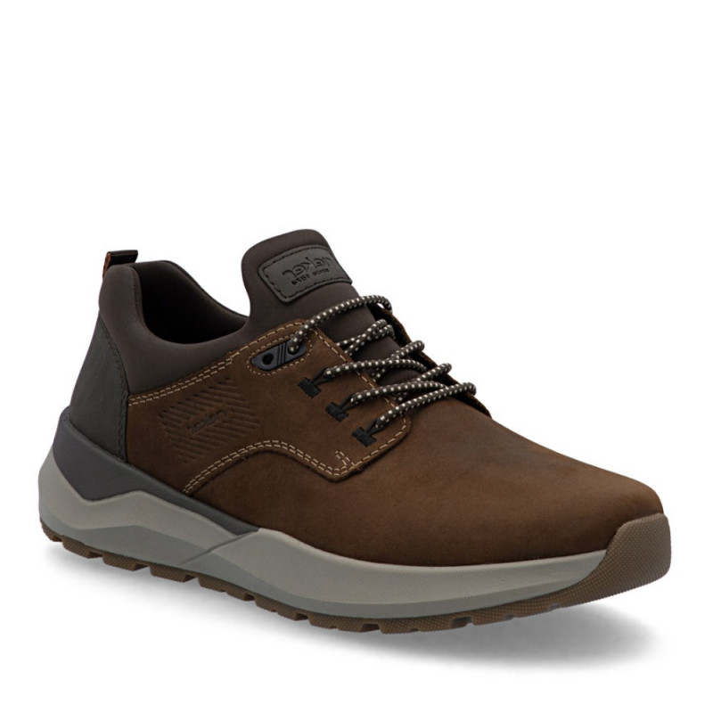 Rieker férfi barna bebújós bőr sneaker félcipő 06050-22