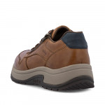 Rieker férfi fűzős-cipzáras barna bőr sneaker félcipő 11002-22