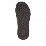 Rieker férfi fűzős-cipzáras barna bőr sneaker félcipő 11002-22