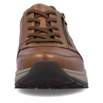 Rieker férfi fűzős-cipzáras barna bőr sneaker félcipő 11002-22