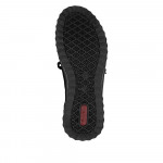 Rieker Ready2GO női fekete bebújós bőr sneaker félcipő 59052-00