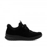 Rieker Ready2GO női fekete bebújós bőr sneaker félcipő 59052-00