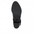 Rieker női cipzáras fekete bőr bokacsizma Y2066-00