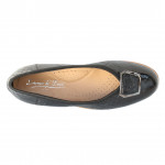 Lorenzo de Pazzi női fekete lakk bőr bebújós félcipő 1888-3248 07683