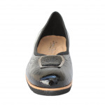 Lorenzo de Pazzi női fekete lakk bőr bebújós félcipő 1888-3248 07683