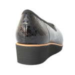 Lorenzo de Pazzi női fekete lakk bőr bebújós félcipő 1888-3248 07683