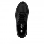 Rieker Ready2GO női fekete bőr sneaker félcipő N1357-00