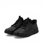 Rieker Ready2GO női fekete bőr sneaker félcipő N1357-00