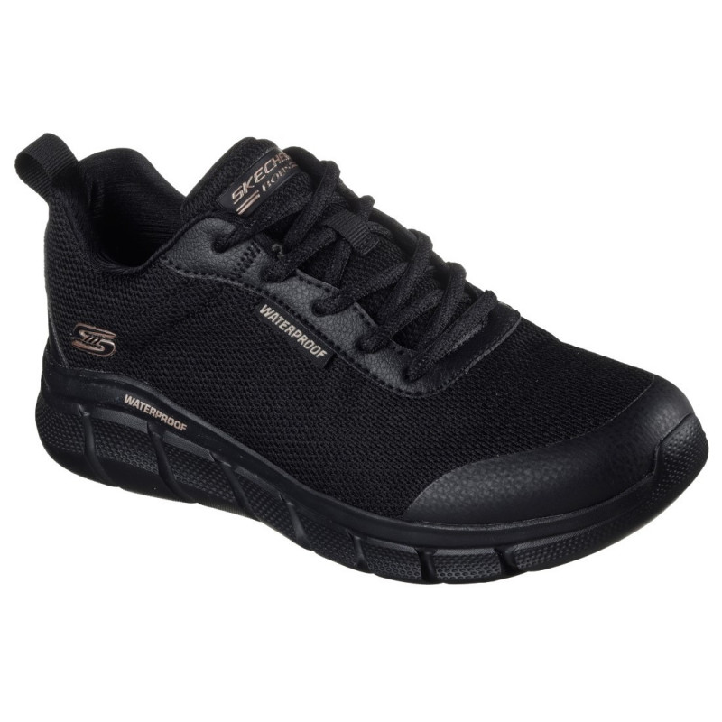 Skechers BOBS Sport B Flex - Flex Proof női fűzős fekete vízálló sportcipő 117351-BBK