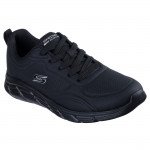 Skechers BOBS Sport B Flex Lo Cool Ease női fűzős fekete sportcipő 117715-BBK