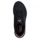 Skechers Uno Lite Shimmer Along női fűzős fekete sneaker cipő 177291-BBK