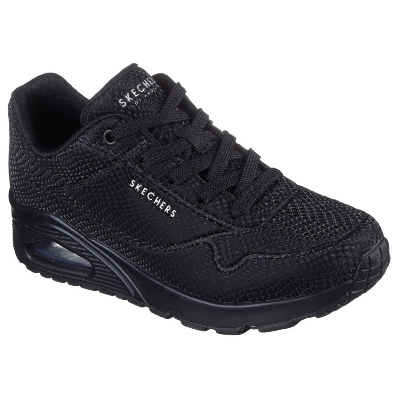 Skechers Uno Shiny Scale fekete fűzős sneaker cipő 177861-BBK