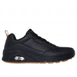 Skechers Uno Alder férfi fűzős fekete sneaker cipő 183012-B