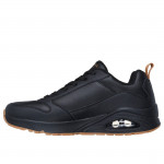 Skechers Uno Alder férfi fűzős fekete sneaker cipő 183012-B
