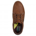 Skechers Garlan Pryor férfi fűzős vízálló barna félcipő 205234-BRN